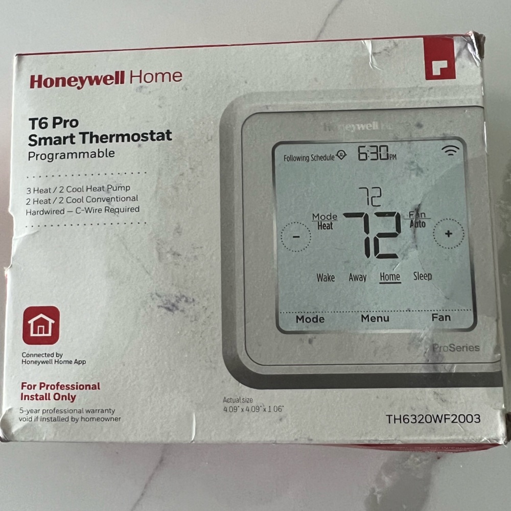 Honeywell T6 Pro Smart Thermostat, new in box